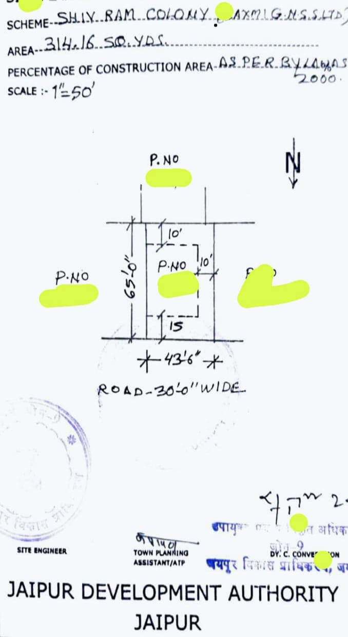 315 sq yard JDA Approved Residential Plot For sell in Jagatpura Jaipur-Jagatpura-Jaipur